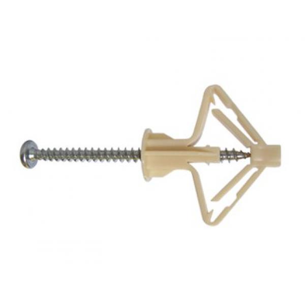 Дюбель-бабочка PLA для гипсокартона с шурупом