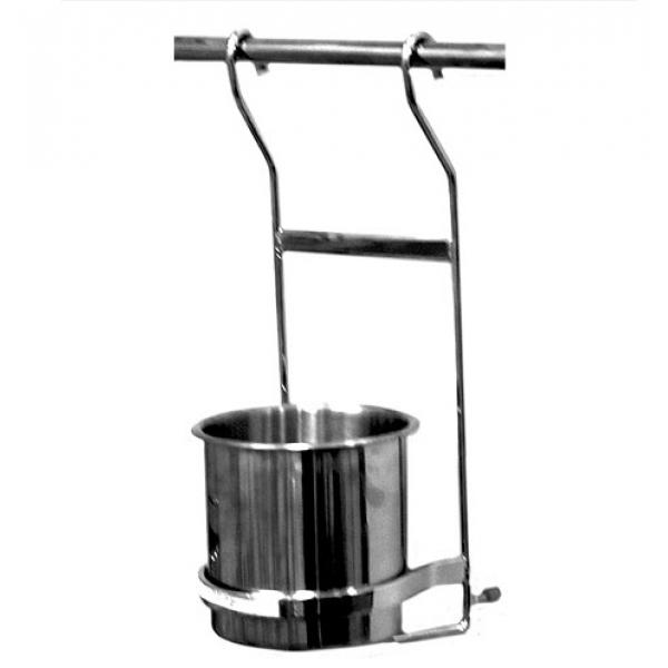 Полка с металлическими банками 1-ая хром