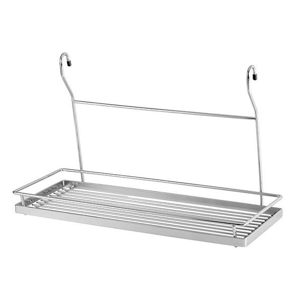 Полка одинарная большая хром