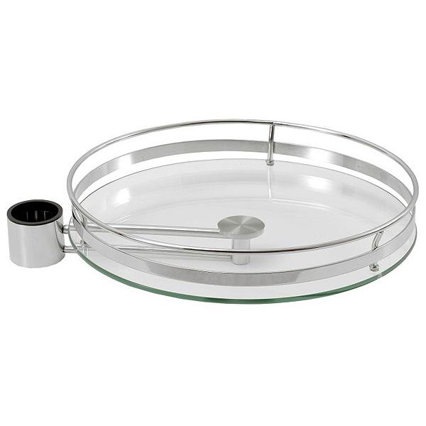 Полка круглая стеклян. бокового крепления 350 мм