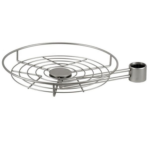 Полка круглая метал. бокового крепления 450мм хром