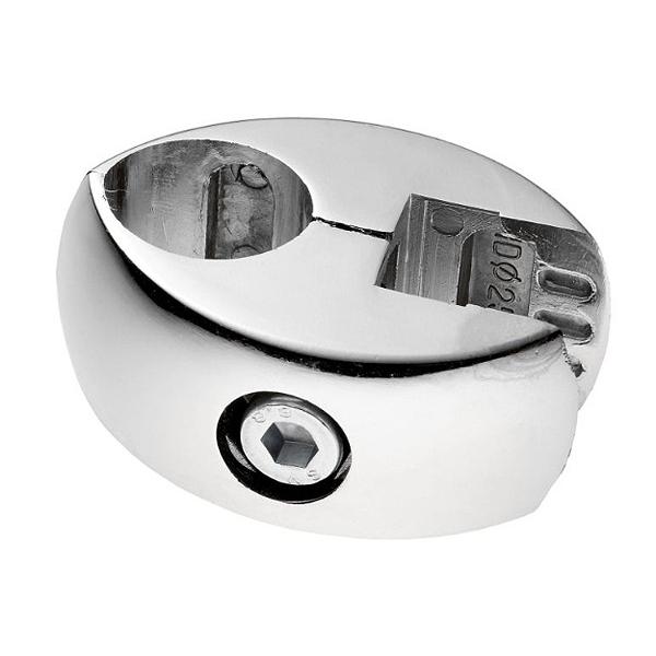 Держатель стекло-стекло поворотный 6-8 мм хром