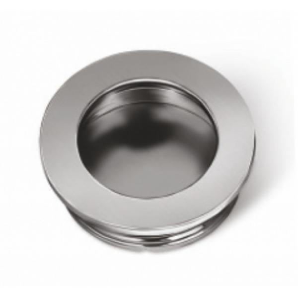 Ручка врезная круглая хром