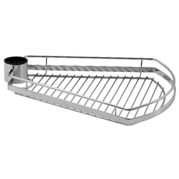 Полка трапециевидная сетчатая хром