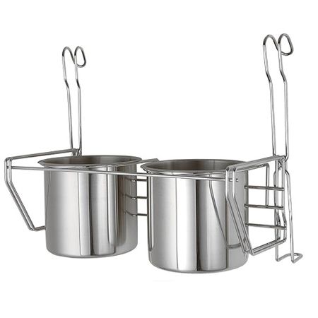 Полка на рейлинг чашка двойная