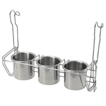 Полка на рейлинг чашка тройная