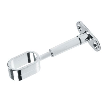 Держатель овальной трубы сквозной